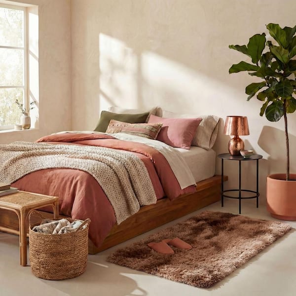 Rainbow Shag 2 ft. x 3 ft. Brown Abstract Solid Area Rug