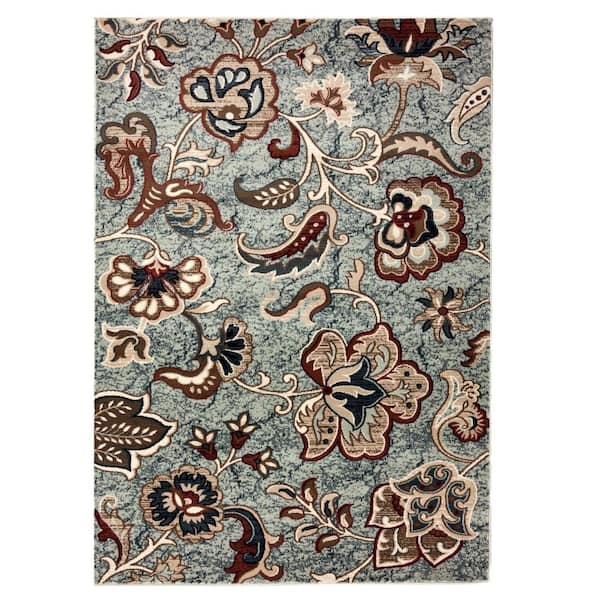 Trattoria Display Multi 4 ft. x 6 ft. Area Rug