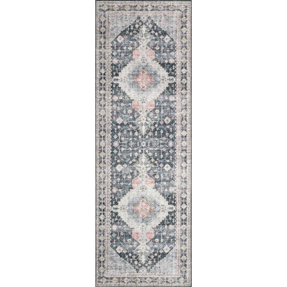 Reversible Gray Wool-Blend 6' Round Area Rug for Easy Care