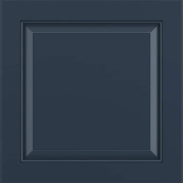 American Woodmark Westerly 11 9/16-in. W x 3/4-in. D x 11 1/2-in. H in Painted Navy Cabinet Door Sample