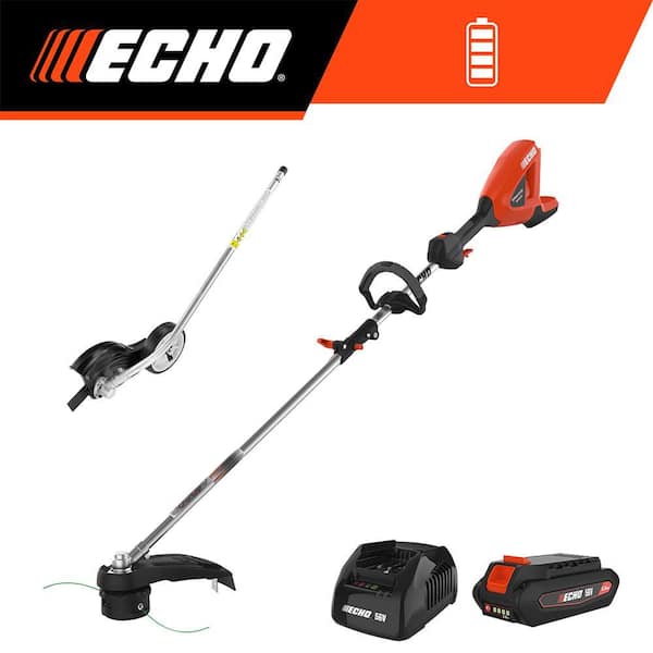 56V Cordless Attachment Capable 16 in. String Trimmer w/ Speed-Feed Bump Head, Curved Edger, 2. 5Ah Battery and Charger