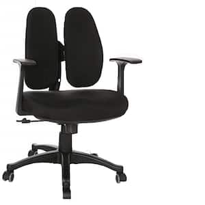 Black Ergonomic Fabric Office Chair Desk Computer High Back Swivel Chair