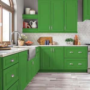 1 gal. #S-G-440 Green Acres Semi-Gloss Enamel Interior/Exterior Cabinet, Door & Trim Paint