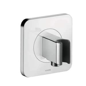 Citterio E 5 in. x 5 in. Handshower Holder with Outlet in Chrome