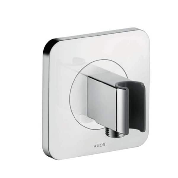 Axor Citterio E 5 in. x 5 in. Handshower Holder with Outlet in Chrome