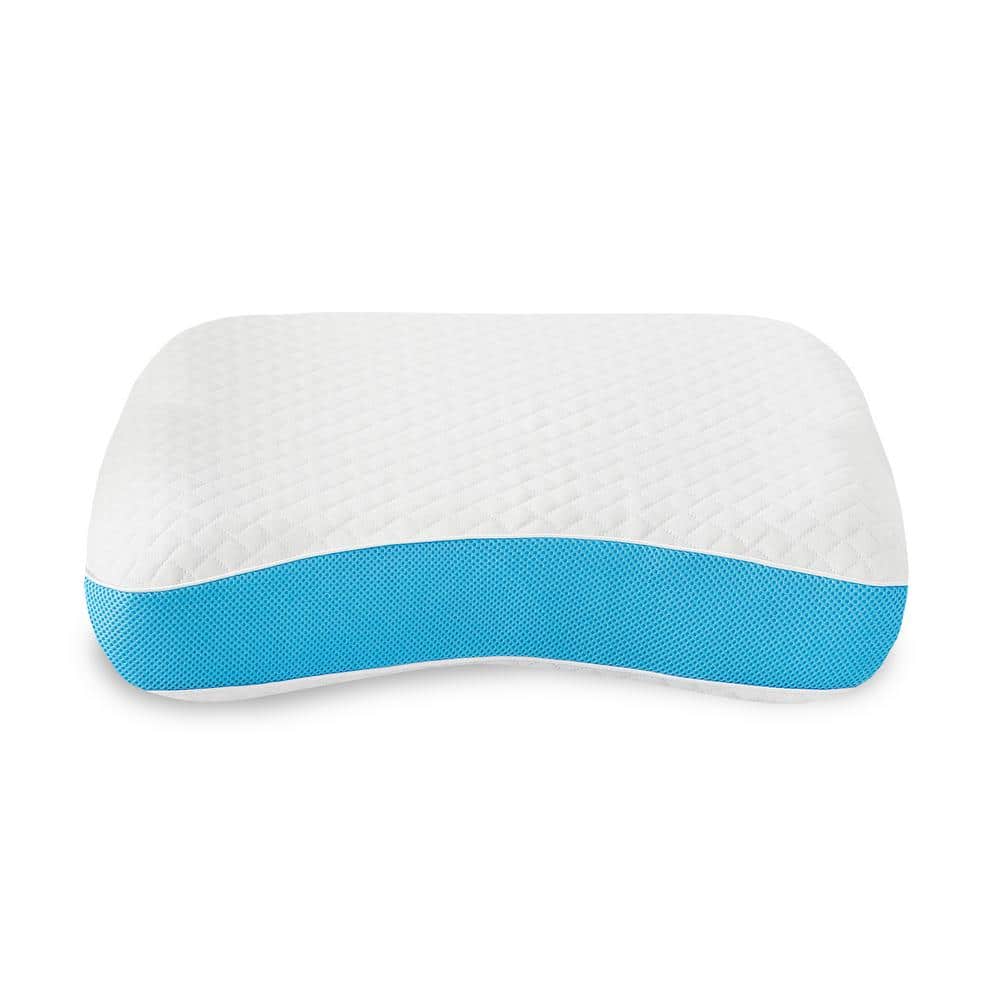 Ultra Firm Gel-Infused Memory Foam Back Sleeper Pillow