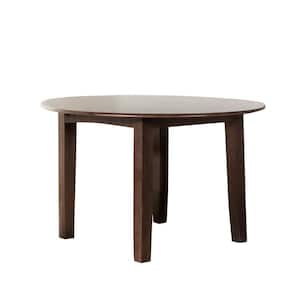New Classic Furniture Pascal Walnut Wood 4-Legs Round Dining Table (Seats 4)