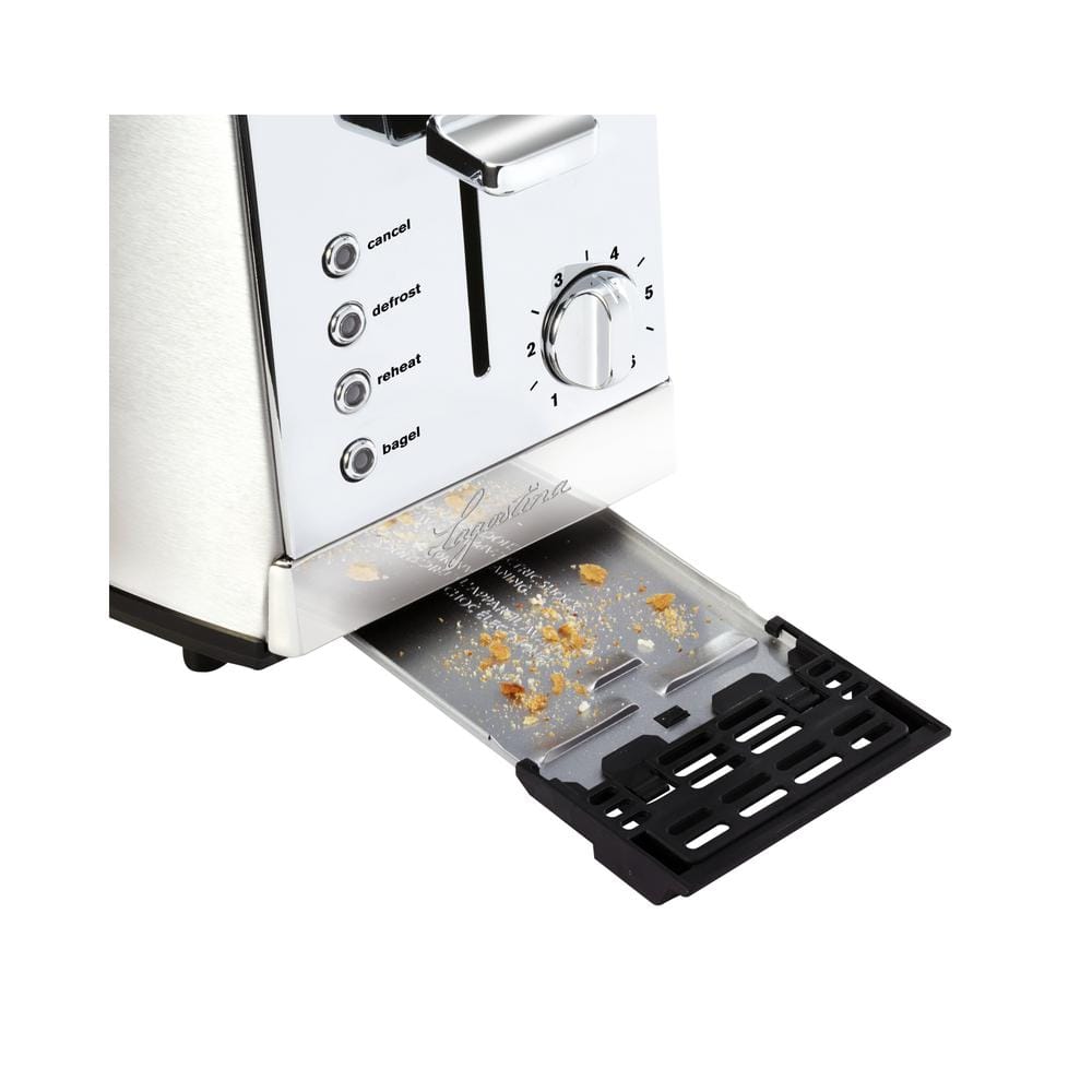 Stainless Steel 2-Slice Toaster with Wide Slots and Browning Control