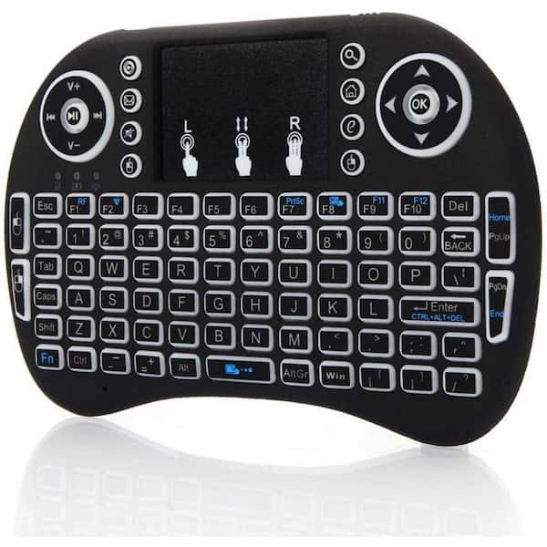 Wireless Mini Keyboard Remote Control Touchpad For Smart TV Android TV Box  PC 2.4GHz With RGB Backlit 
