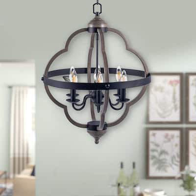 Large Globe Chandeliers Lighting, Alhambra Collection Round Large Wrought Iron Chandeliers