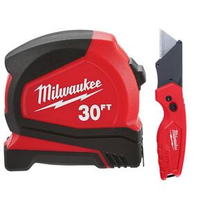 thumbnail image 2 of Milwaukee 25-Foot Magnetic Compact Tape Measure (2-Pack) – Model 48-22-1025, Red, SAE 2 of 6
