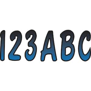 Series 200 Registration Kit, Cursive Font With Top to Bottom Color Gradations, Blue/Black