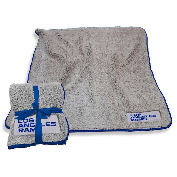 logobrands LA Rams Oatmeal Frosty Fleece Throw
