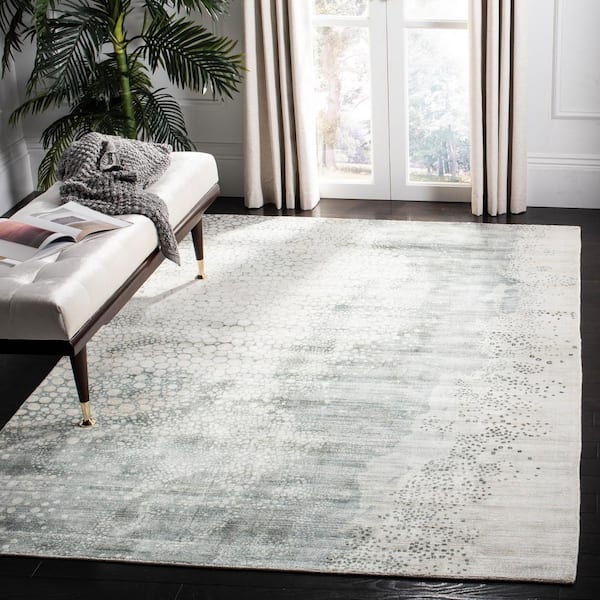 Mirage 6 ft. x 9 ft. Blue Nautical Print Area Rug