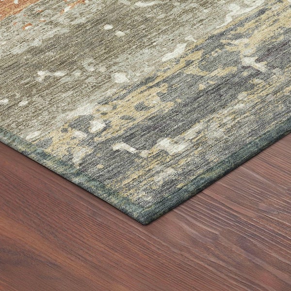 Chantille Machine Washable Indoor/Outdoor Abstract ACN2398 Taupe 2 ft. x 3 ft. Accent Rug