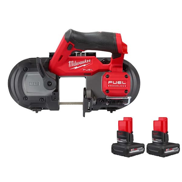 Milwaukee M12 FUEL 12V Lithium-Ion Cordless Compact Band Saw With 3.0 Ah Battery Pack (2-Pack)