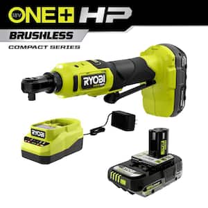ONE+ 18V HP Brushless 3/8 in. High Speed Ratchet Kit with 2.0 Ah Battery, Charger, and 2.0 Ah HIGH PERFORMANCE Battery