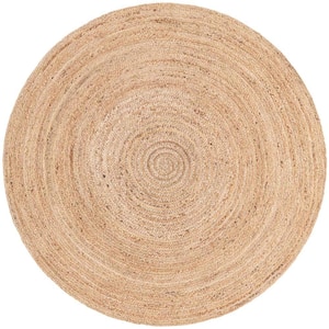 Braided Jute Dhaka Natural 5 ft. 1 in. x 5 ft. 1 in. Area Rug