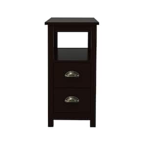 Acme Furniture Louis Philippe III 2-Drawer Cherry Nightstand (24 in. H X 22  in. W X 16 in. D) 19523 - The Home Depot