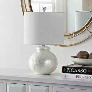 Ivy 20 in. Ivory Table Lamp with White Shade