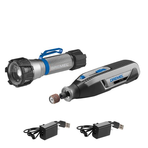 Dremel 4V Cordless USB LED Flashlight with 7760 4V Variable Speed