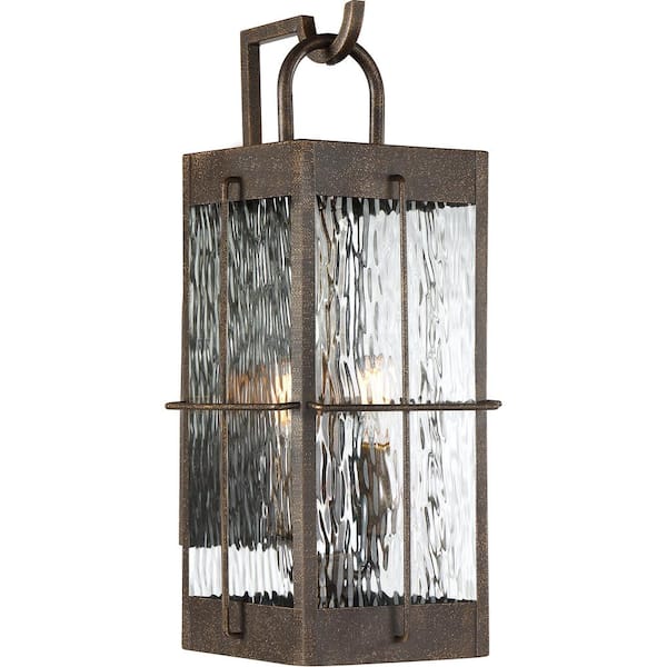 Quoizel Ward 1-Light Gilded Bronze Outdoor Wall Lantern Sconce