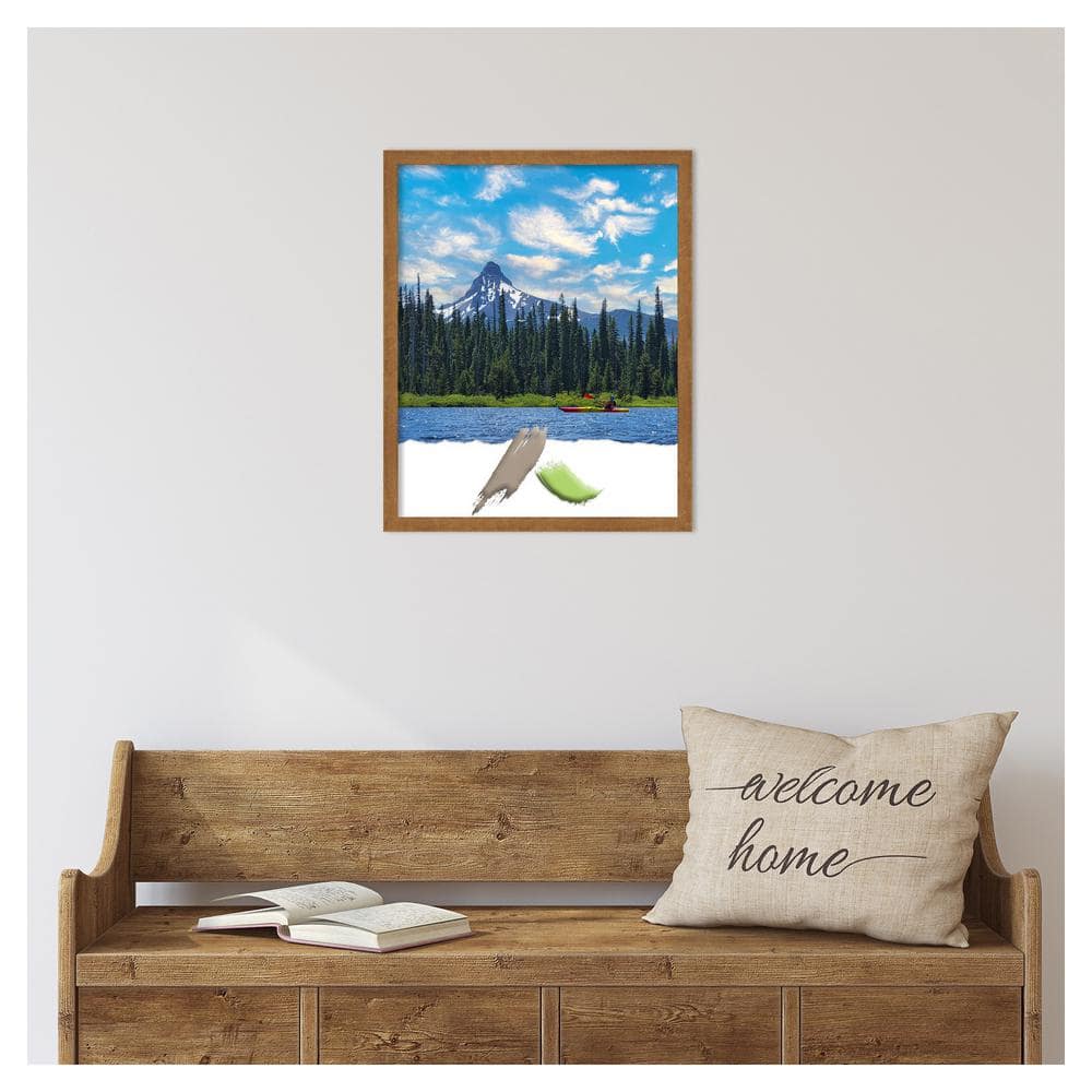 Amanti Art Carlisle Blonde Narrow Wood Picture Frame Opening Size 16x20 in.