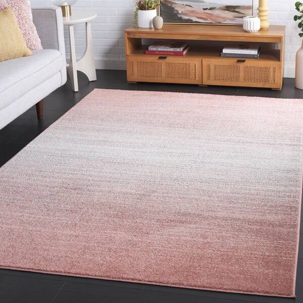 Adirondack 5 ft. x 8 ft. Blush/Gray Gradient Transitional Area Rug