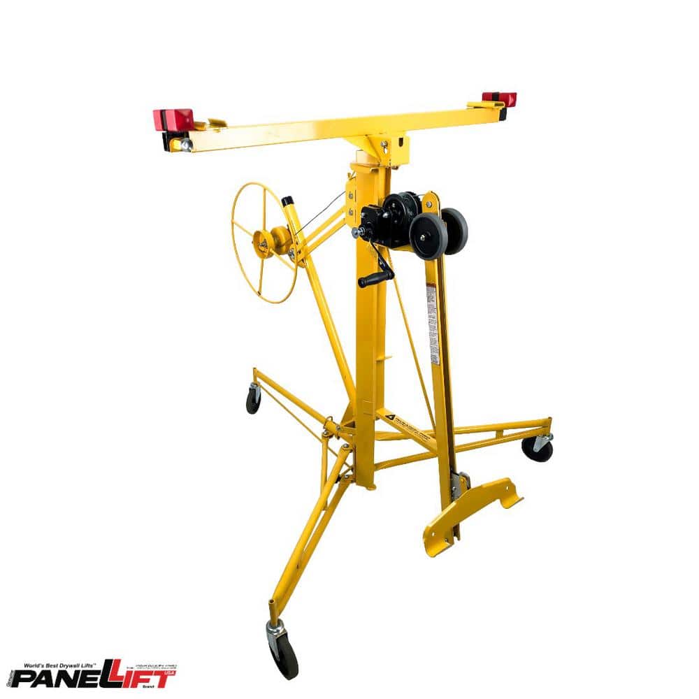 Heavy-Duty Yellow Steel Drywall Lift Loader Attachment