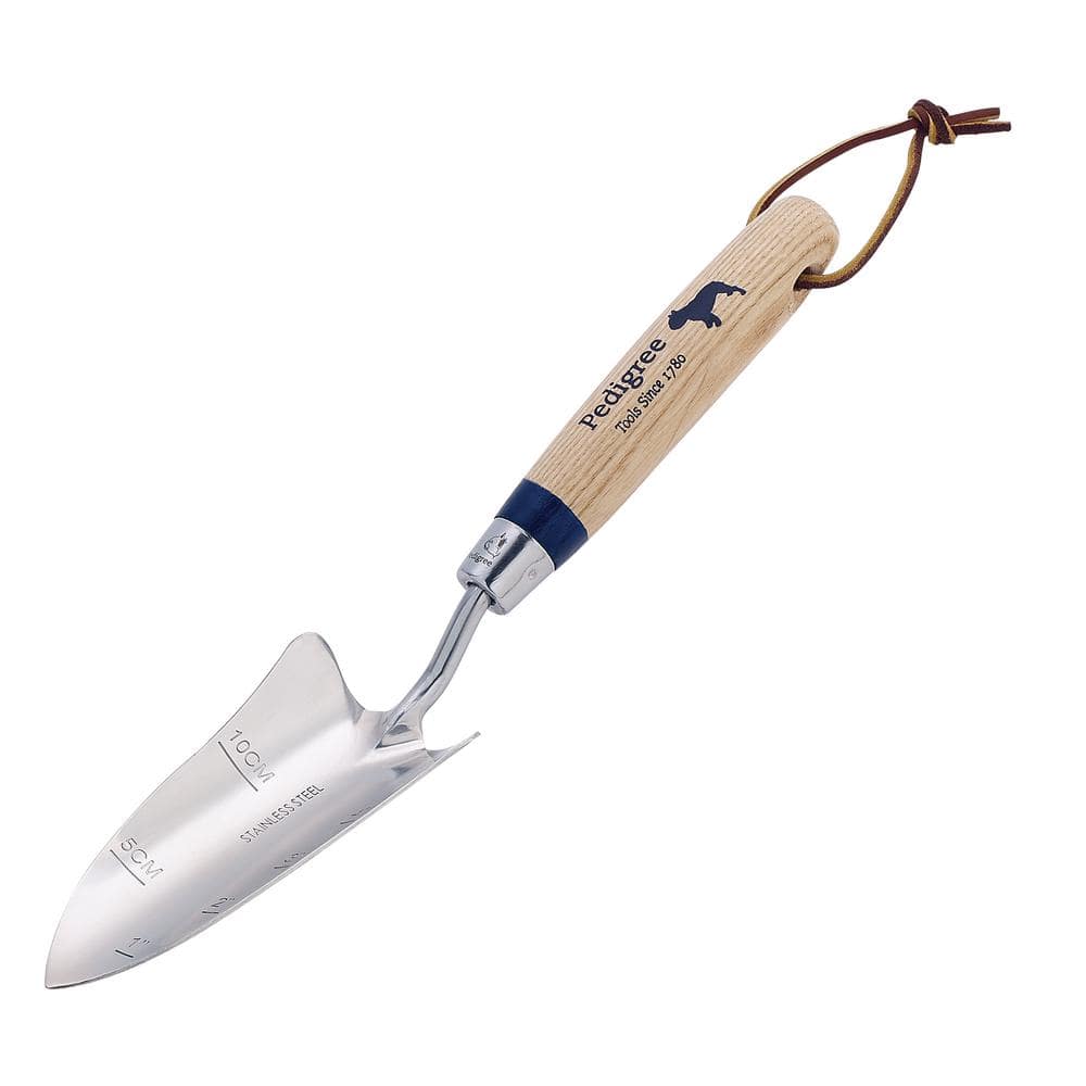 Pedigree 6 in. Ash Handle Stainless Steel Transplanting Hand Trowel