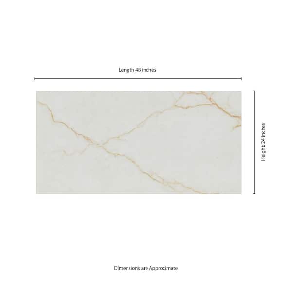 MSI Take Home Tile Sample - Amari Gold 4 in. x 4 in. Polished