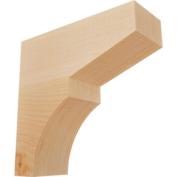 Ekena Millwork 3-1/2 in. x 10 in. x 10 in. Douglas Fir Monterey Smooth Corbel