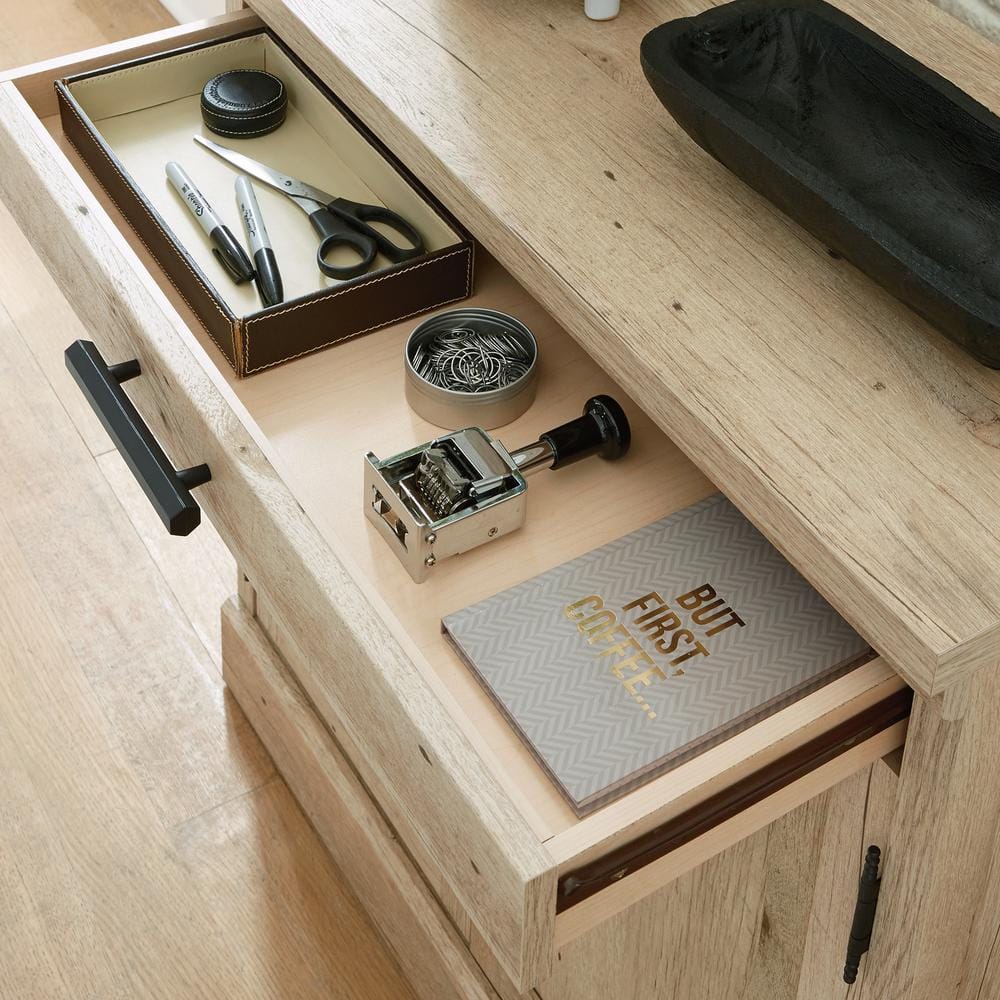 Prime Oak 2-Door Office Storage Cabinet with Adjustable Shelf