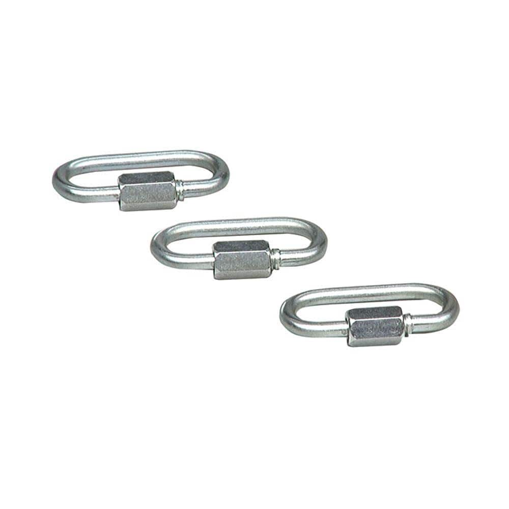 Everbilt 1/8 in. Zinc-Plated Quick Links (3-Pack) 7032S-24 - The Home Depot