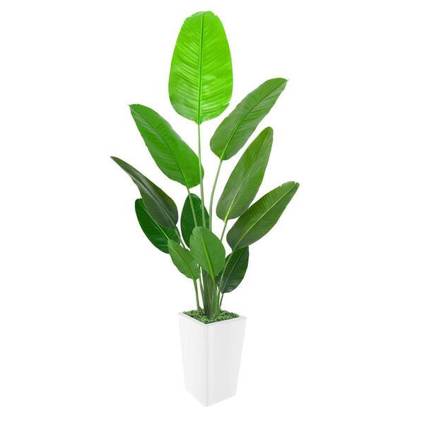 HOMEIBRO 7 ft. Artificial Bird of Paradise Tree in Pot Ideal for Home Decor and Housewarming Gift