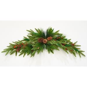 42 in. Spruce Artificial Christmas Swag with Pine Cone Berry