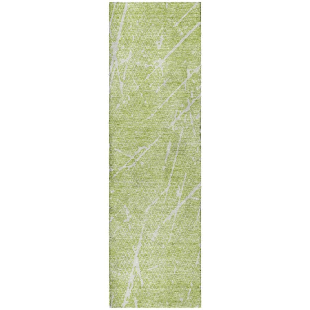 Dream Shag Premium Machine Washable Abstract ADS628 Aloe 2 ft. x 7 ft. Runner Rug price history on PriceWatchPro