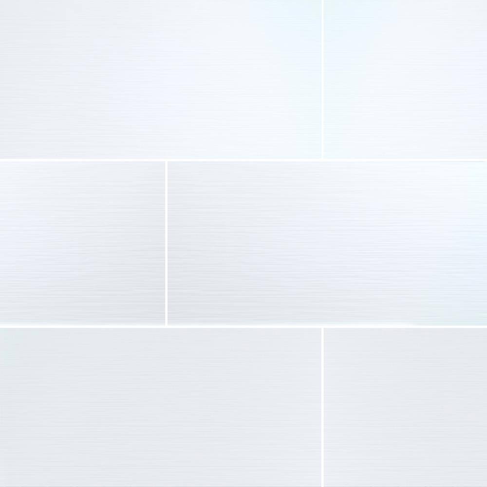 MSI Dymo Stripe White 12 in. x 24 in. Glossy Ceramic Wall Tile (960 sq ...