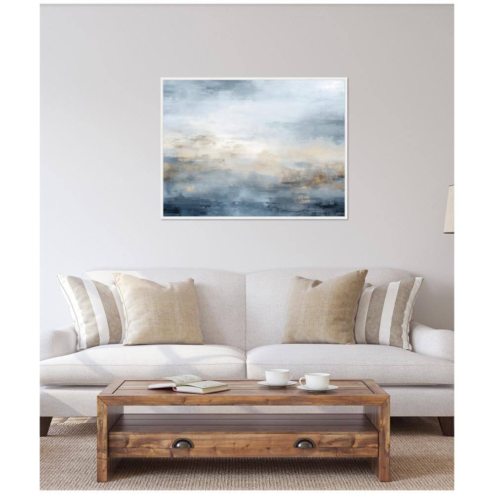 "Sylvie ""Oceanic Nautical Serenity Blue"" by The Creative Bunch Studio White Framed Art Print 42 in. x 32 in." price history on PriceWatchPro