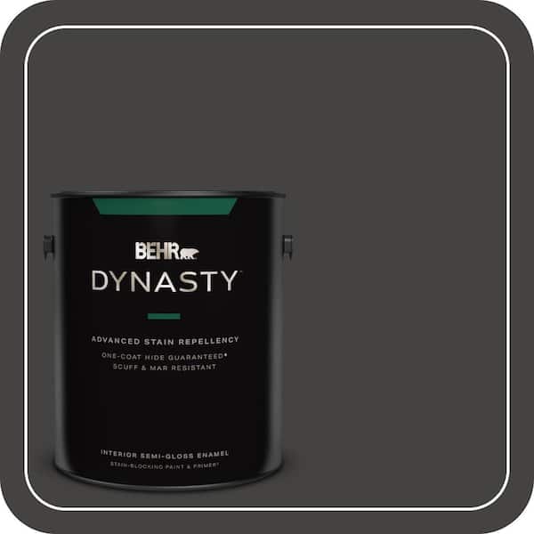 BEHR DYNASTY 1 gal. #ECC-27-3 Evening Canyon Semi-Gloss Enamel Interior Stain-Blocking Paint & Primer
