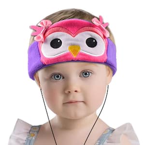 Kids Headphones Volume Limiter Machine Washable Fleece Headphones for Children Travel or Home w/ Adjustable Band (Owl)