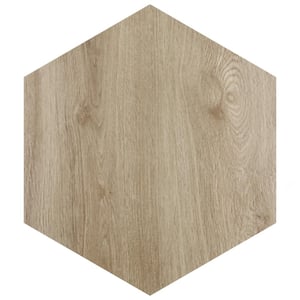 Natura Hex Camel 14-1/8 in. x 16-1/4 in. Porcelain Floor and Wall Tile (11.07 sq. ft./Case)