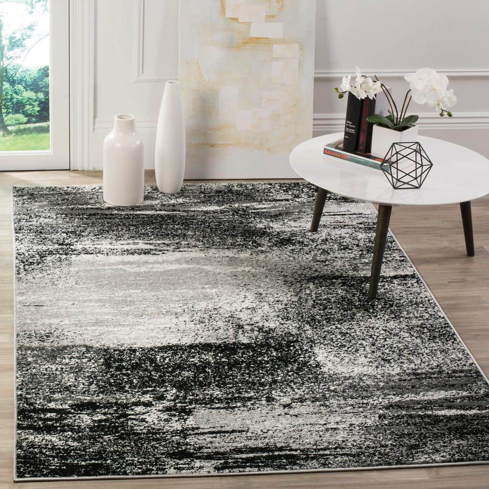 Adirondack Silver Multi 4' x 6' Hand-Knotted Easy Care Rug