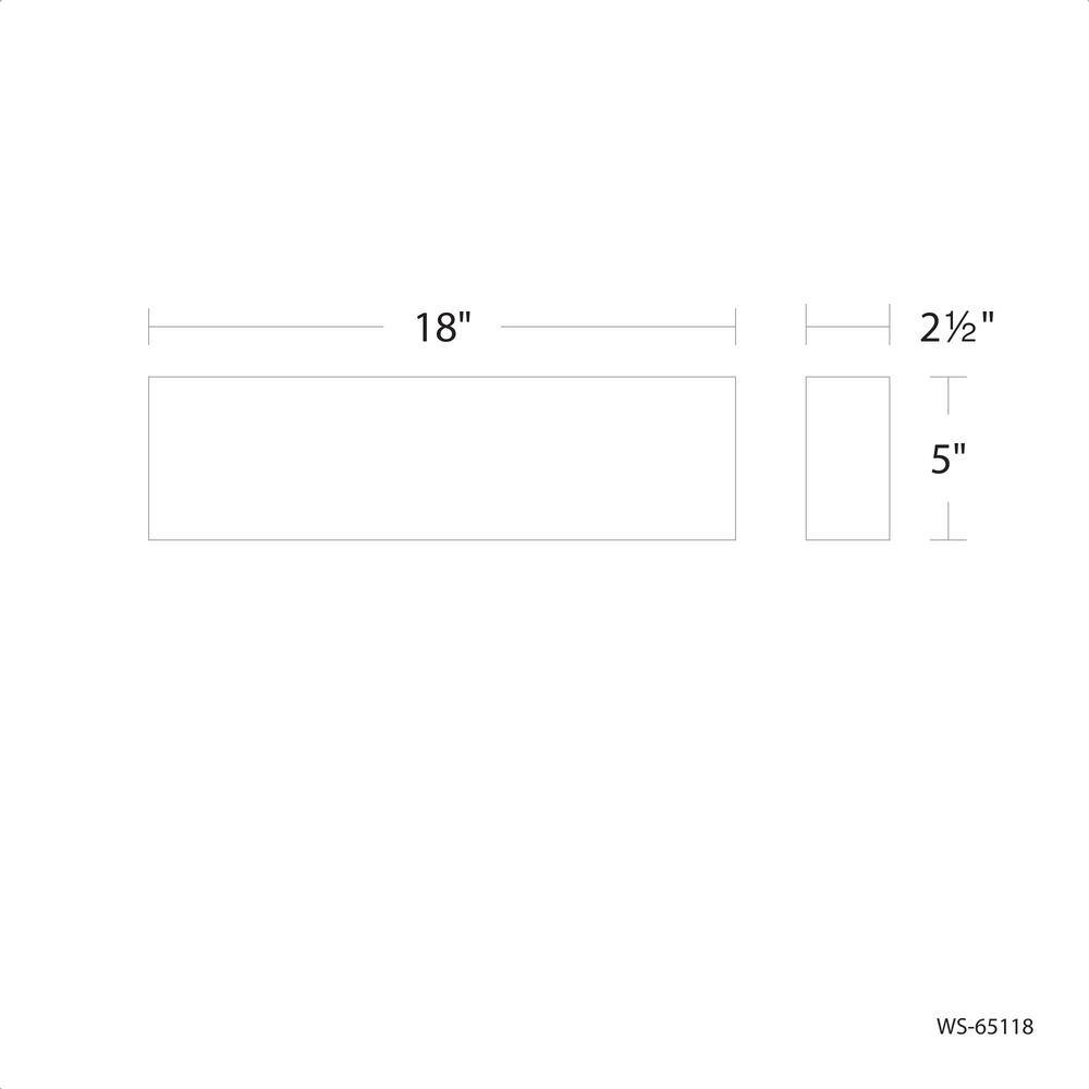 Museo 18" White Acrylic LED Bath Bar with Faux Alabaster Shade
