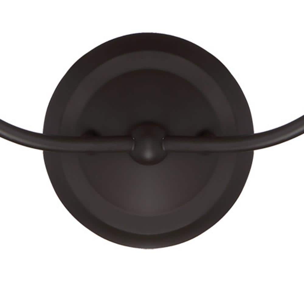 Dark Bronze Dual-Light Sconce with Flax Linen Silk Shades