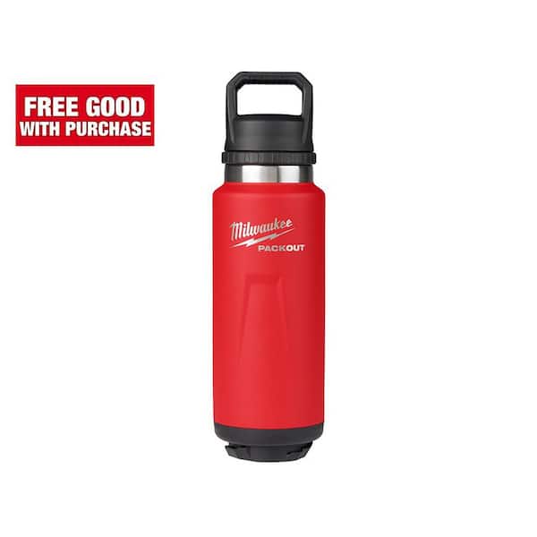 Milwaukee PACKOUT Red 36 oz. Insulated Bottle with Chug Lid