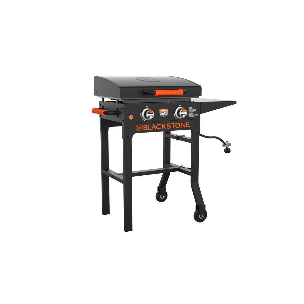 2 Burner Propane Gas Grill 22, Blackstone Liquid Propane Freestanding Outdoor Griddle With Lid