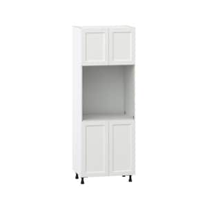 Alton Painted 30 in. W x 84.5 in. H x 24 in. D in White Shaker Assembled Single Oven Kitchen Cabinet
