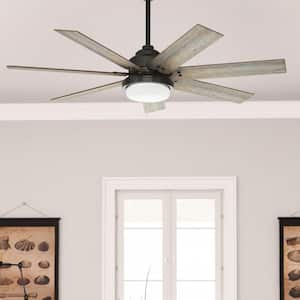 Whittington 60 in. LED Indoor Noble Bronze Ceiling Fan with Light and Remote