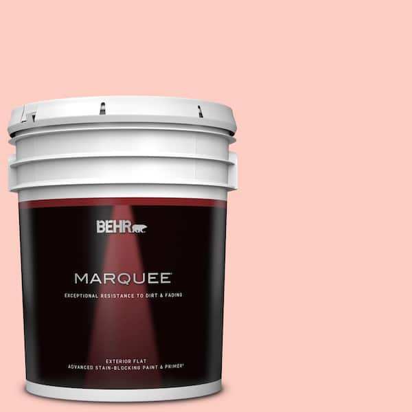 BEHR MARQUEE 5 gal. #190C-2 Full Bloom Flat Exterior Paint & Primer